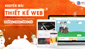 Khuyến mãi thiết kế web khủng chưa từng có