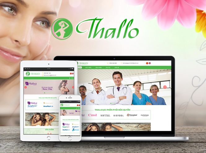 Thiết kế website - Thẩm mỹ Thallo