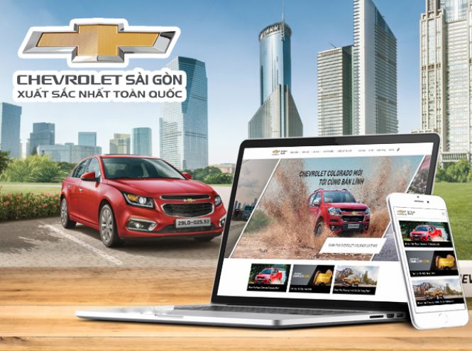 Thiết kế website - Chevrolet Sài Gòn