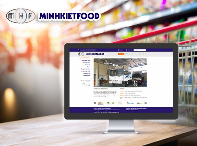 Thiết kế website - Thực phẩm Minh Kiệt Food