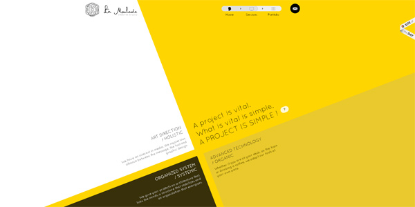 Mẫu thiết kế web sáng tạo 2011 - Lamoulade.com