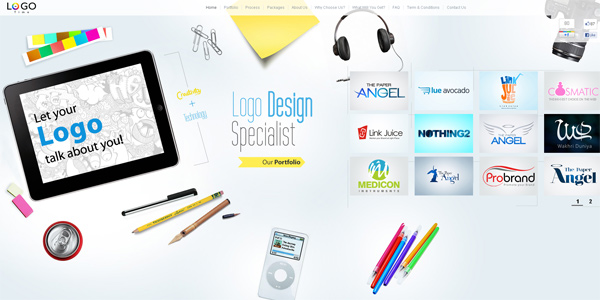 Mẫu thiết kế web sáng tạo 2011 - Logotime.com