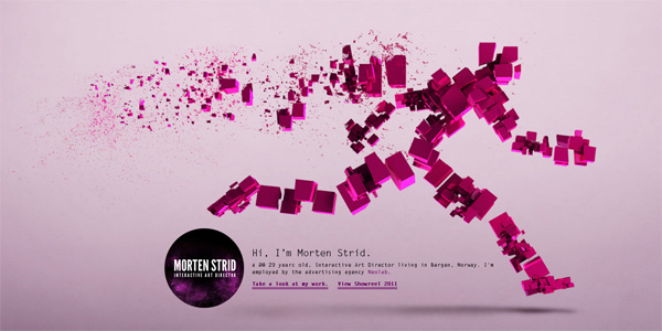 Mẫu thiết kế web sáng tạo 2011 - Mortenstrid.no