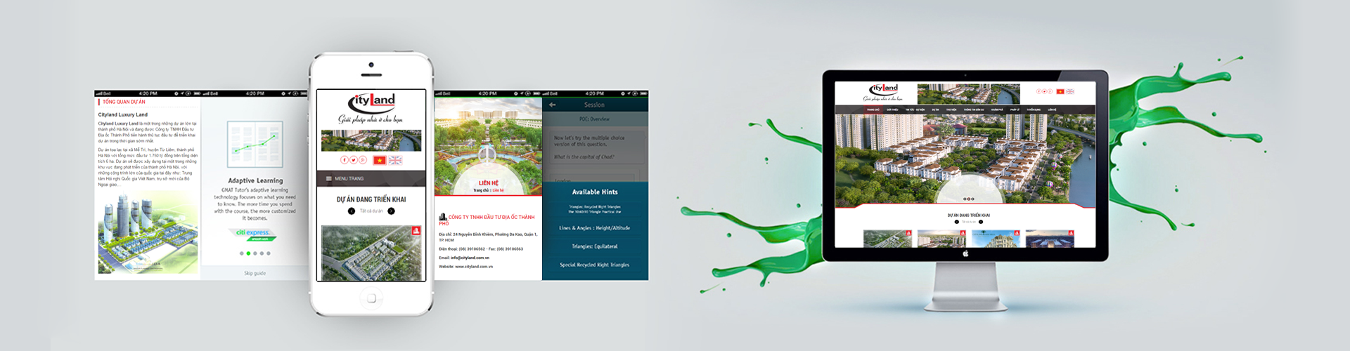 Thiết kế website bất động sản CityLand
