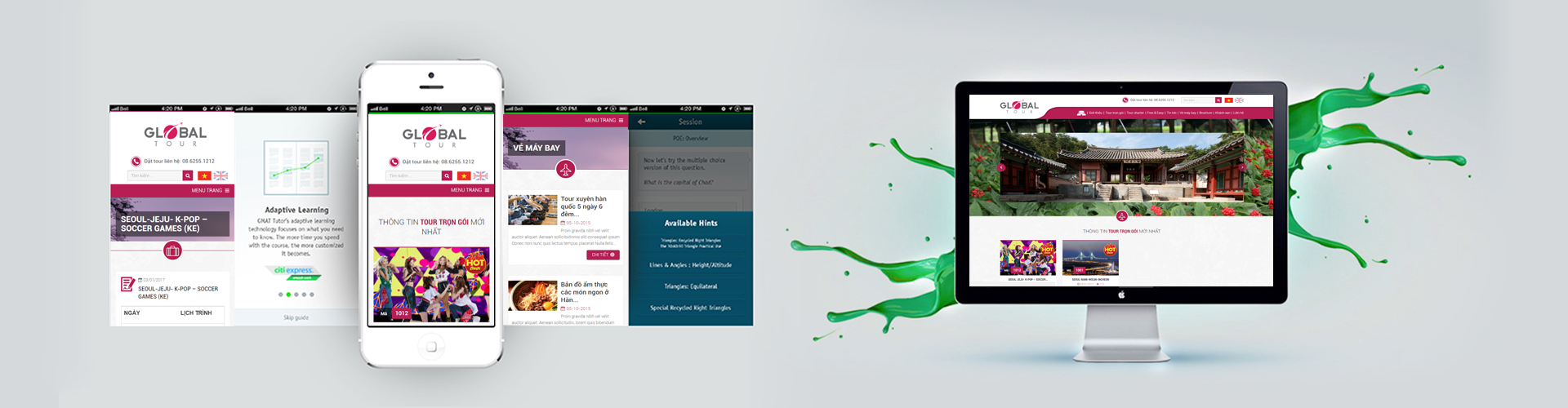 Thiết kế website du lịch GLOBAL