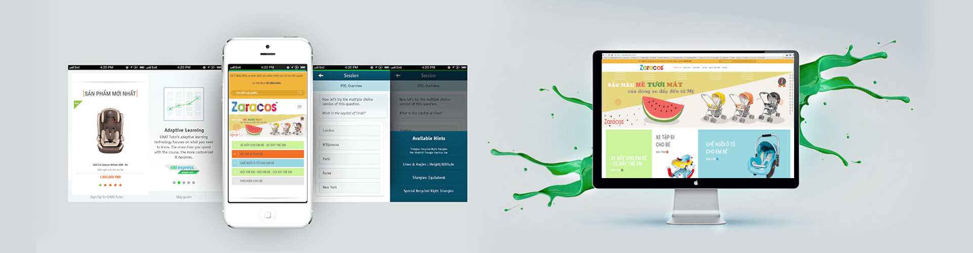 Thiết kế website thương mại điện tử Zaracos