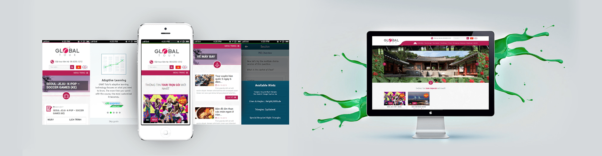 Thiết kế website du lịch GLOBAL
