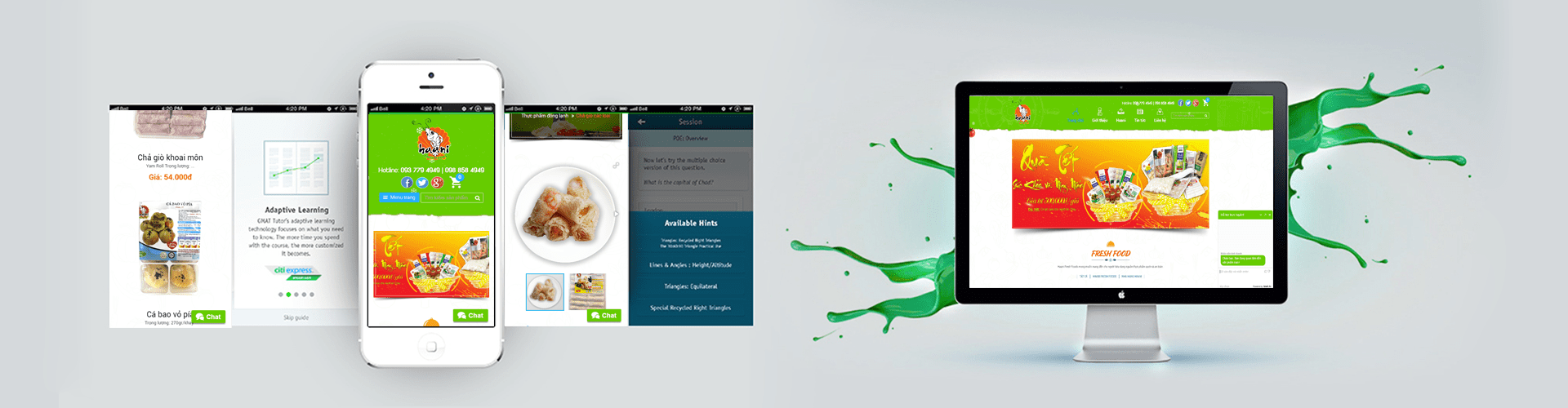 Thiết kế website thực phẩm