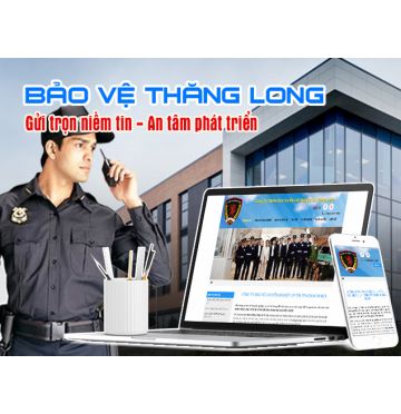 Thiết kế web Công ty dịch vụ bảo vệ chuyên nghiệp Thăng Long