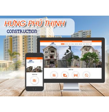 Thiết kế web Công ty Xây dựng Hưng Phú Thịnh