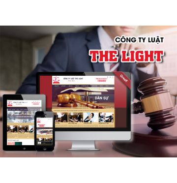Thiết kế web Công ty Luật The Light 
