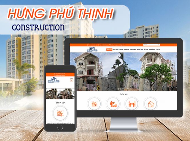 Thiết kế website - Công ty Xây dựng Hưng Phú Thịnh