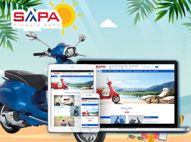Thiết kế website - Piaggio Sapa