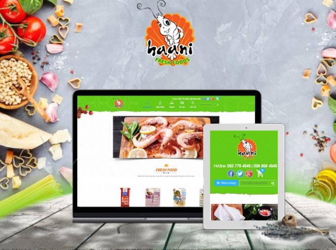 Thiết kế website - Haani Fresh Foods