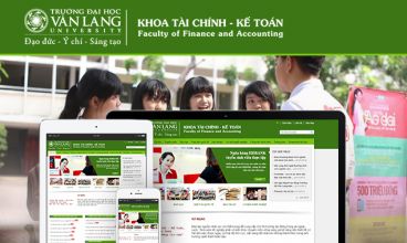 Thiết kế website - Khoa kế toán trường Văn Lang
