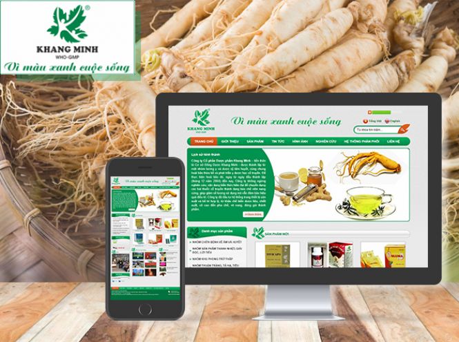 Thiết kế website - Dược phẩm Khang Minh