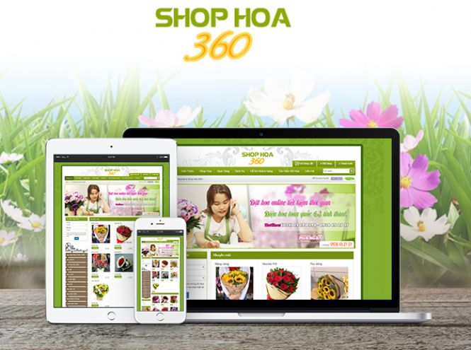 Thiết kế website - Shop hoa 360