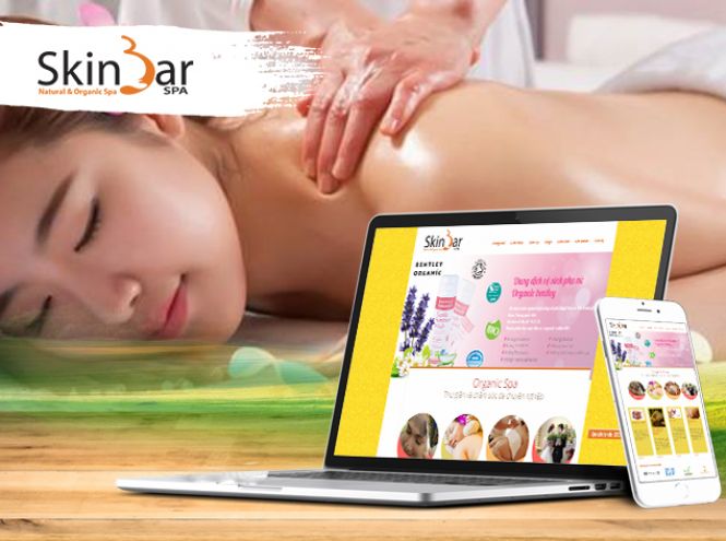 Thiết kế website - Chăm sóc da Skinbar