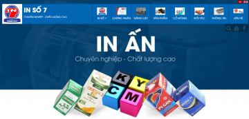 Thiết kế web Công ty Cổ Phần In Số 7