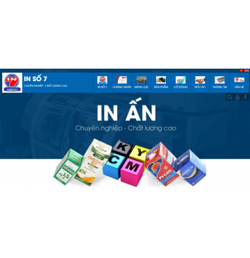 Thiết kế web Công ty Cổ Phần In Số 7