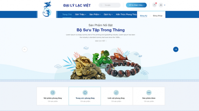 Thiết kế website - Địa Lý Lạc Việt